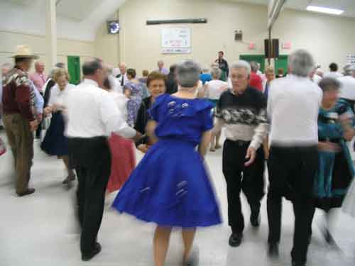 Happy dancers at the Mystery Dance